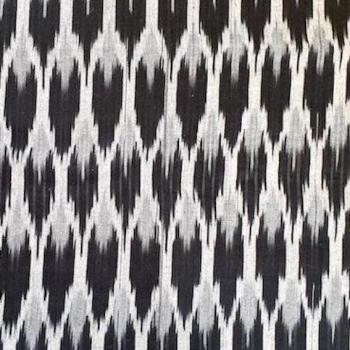 Preview: Ikat Stoff aus Indien - GREY